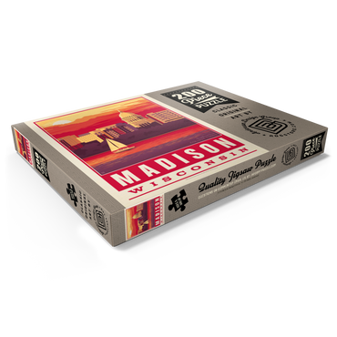 Darstellung des Puzzle Motivs American College Towns: Madison, WI 200 Puzzle Schachtel Ansicht1