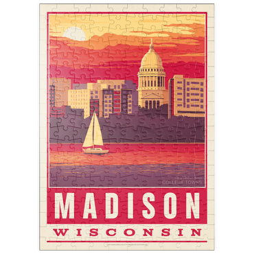 Darstellung des Puzzle Motivs puzzleplate American College Towns: Madison, WI 200 Puzzle
