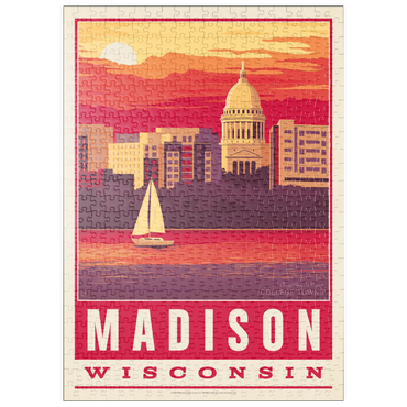 Darstellung des Puzzle Motivs puzzleplate American College Towns: Madison, WI 500 Puzzle
