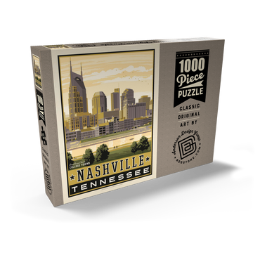 Darstellung des Puzzle Motivs American College Towns: Nashville, TN 1000 Puzzle Schachtel Ansicht2