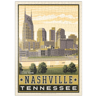 Darstellung des Puzzle Motivs puzzleplate American College Towns: Nashville, TN 500 Puzzle
