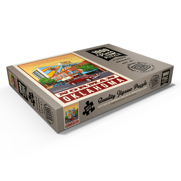 Darstellung des Puzzle Motivs American College Towns: Norman, Oklahoma 1000 Puzzle Schachtel Ansicht1