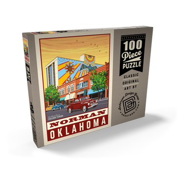 Darstellung des Puzzle Motivs American College Towns: Norman, Oklahoma 100 Puzzle Schachtel Ansicht2
