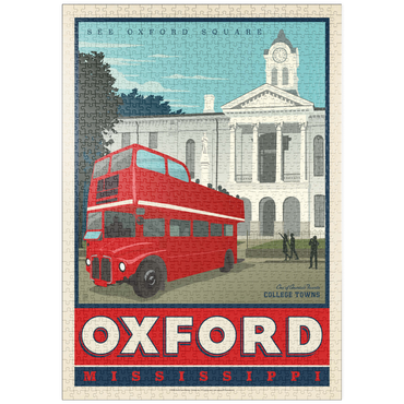 Darstellung des Puzzle Motivs puzzleplate American College Towns: Oxford, Mississippi 1000 Puzzle