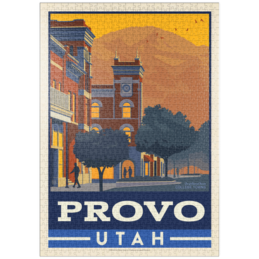 Darstellung des Puzzle Motivs puzzleplate American College Towns: Provo, Utah 1000 Puzzle