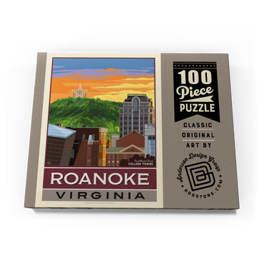 Darstellung des Puzzle Motivs American College Towns: Roanoke, VA 100 Puzzle Schachtel Ansicht3