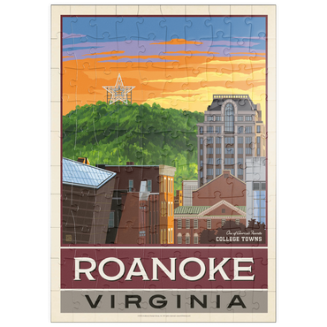 Darstellung des Puzzle Motivs puzzleplate American College Towns: Roanoke, VA 100 Puzzle