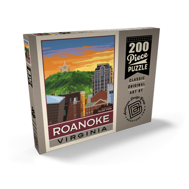 Darstellung des Puzzle Motivs American College Towns: Roanoke, VA 200 Puzzle Schachtel Ansicht2