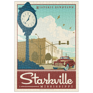 Darstellung des Puzzle Motivs puzzleplate American College Towns: Starkville, MS 500 Puzzle