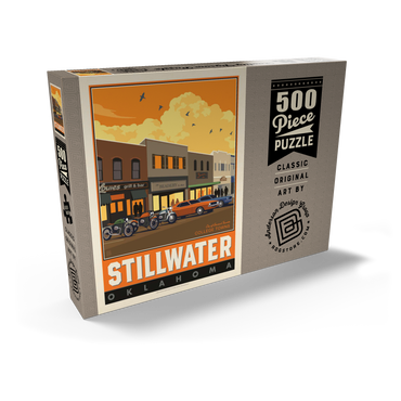 Darstellung des Puzzle Motivs American College Towns: Stillwater, OK 500 Puzzle Schachtel Ansicht2