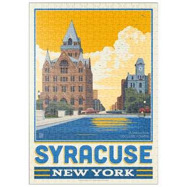 Darstellung des Puzzle Motivs puzzleplate American College Towns: Syracuse, NY 500 Puzzle
