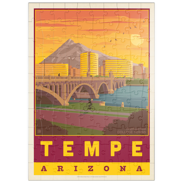 Darstellung des Puzzle Motivs puzzleplate American College Towns: Tempe, AZ 100 Puzzle
