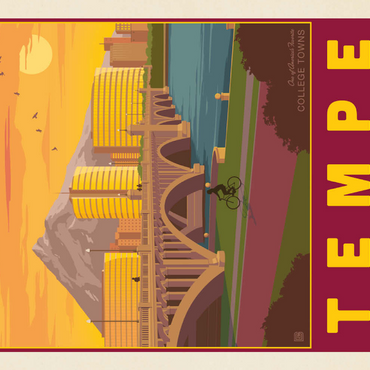 Darstellung des Puzzle Motivs American College Towns: Tempe, AZ 200 Puzzle 3D Modell