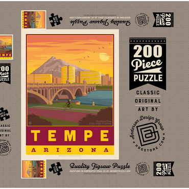 Darstellung des Puzzle Motivs American College Towns: Tempe, AZ 200 Puzzle Schachtel 3D Modell