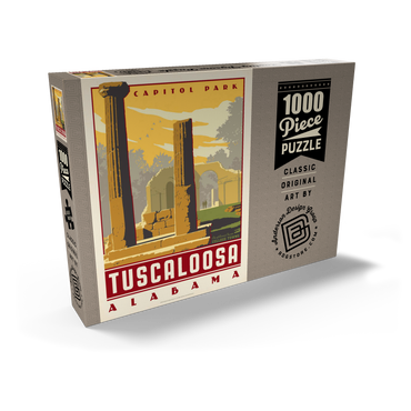 Darstellung des Puzzle Motivs American College Towns: Tuscaloosa, AL 1000 Puzzle Schachtel Ansicht2