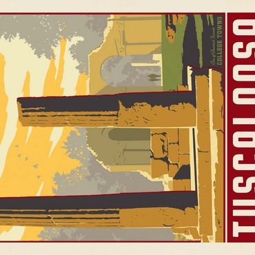 Darstellung des Puzzle Motivs American College Towns: Tuscaloosa, AL 500 Puzzle 3D Modell