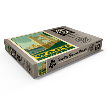 Darstellung des Puzzle Motivs American College Towns: Waco, Texas 1000 Puzzle Schachtel Ansicht1