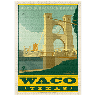 Darstellung des Puzzle Motivs puzzleplate American College Towns: Waco, Texas 1000 Puzzle