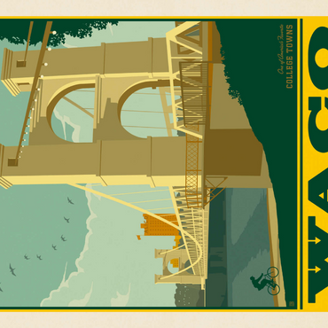 Darstellung des Puzzle Motivs American College Towns: Waco, Texas 1000 Puzzle 3D Modell