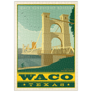 Darstellung des Puzzle Motivs puzzleplate American College Towns: Waco, Texas 500 Puzzle