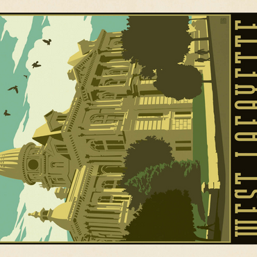 Darstellung des Puzzle Motivs American College Towns: West Lafayette 1000 Puzzle 3D Modell