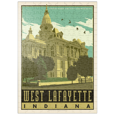 Darstellung des Puzzle Motivs puzzleplate American College Towns: West Lafayette 200 Puzzle