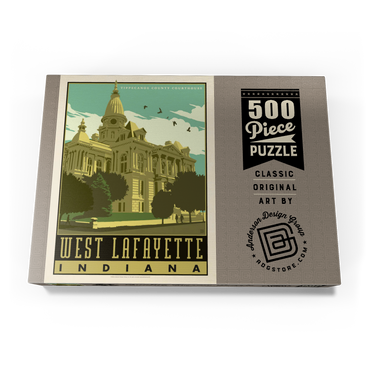 Darstellung des Puzzle Motivs American College Towns: West Lafayette 500 Puzzle Schachtel Ansicht3