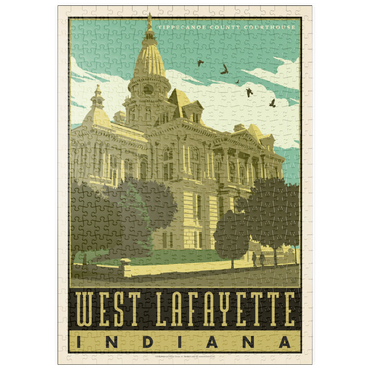 Darstellung des Puzzle Motivs puzzleplate American College Towns: West Lafayette 500 Puzzle