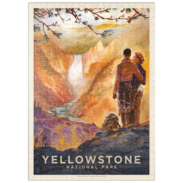 Darstellung des Puzzle Motivs puzzleplate Yellowstone National Park: Yellowstone Falls 500 Puzzle