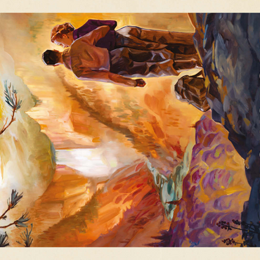 Darstellung des Puzzle Motivs Yellowstone National Park: Yellowstone Falls 500 Puzzle 3D Modell