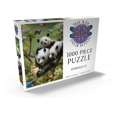 Darstellung des Puzzle Motivs Panda Selfie, Pandas - Random Galaxy 1000 Puzzle Schachtel Ansicht2