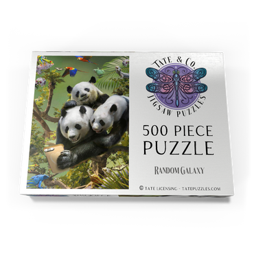 Darstellung des Puzzle Motivs Panda Selfie, Pandas - Random Galaxy 500 Puzzle Schachtel Ansicht3