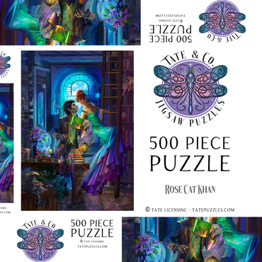 Darstellung des Puzzle Motivs Found It! - Rose Cat Khan 500 Puzzle Schachtel 3D Modell