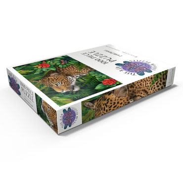 Darstellung des Puzzle Motivs Leopard’s Gaze Wildlife - Laurie Prindle 1000 Puzzle Schachtel Ansicht1