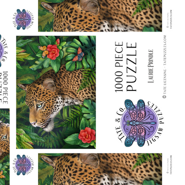 Darstellung des Puzzle Motivs Leopard’s Gaze Wildlife - Laurie Prindle 1000 Puzzle Schachtel 3D Modell