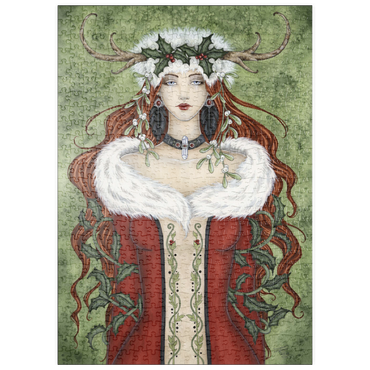 Darstellung des Puzzle Motivs puzzleplate Winter Solstice fairy – Amy Brown 500 Puzzle