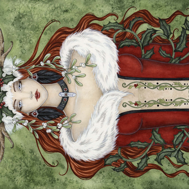 Darstellung des Puzzle Motivs Winter Solstice fairy – Amy Brown 500 Puzzle 3D Modell