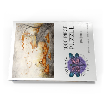 Darstellung des Puzzle Motivs Whispers In The Pumpkin Patch fairy - Amy Brown 1000 Puzzle Schachtel Ansicht3