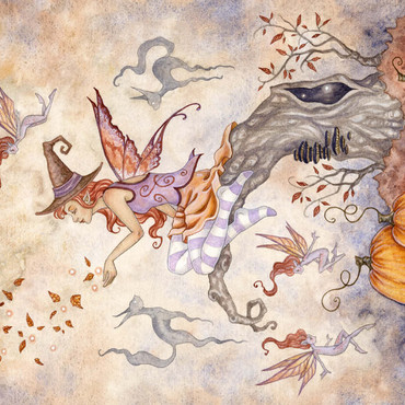 Darstellung des Puzzle Motivs Autumn Spell fairy – Amy Brown 500 Puzzle 3D Modell