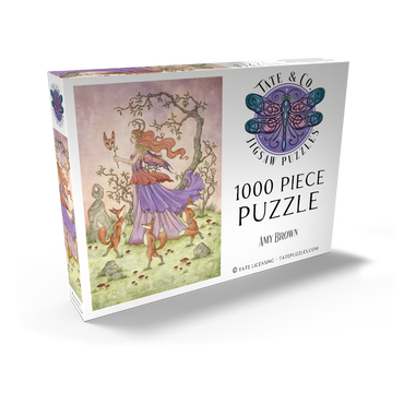 Darstellung des Puzzle Motivs Fox Dance fairy - Amy Brown 1000 Puzzle Schachtel Ansicht2