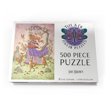 Darstellung des Puzzle Motivs Fox Dance fairy - Amy Brown 500 Puzzle Schachtel Ansicht3