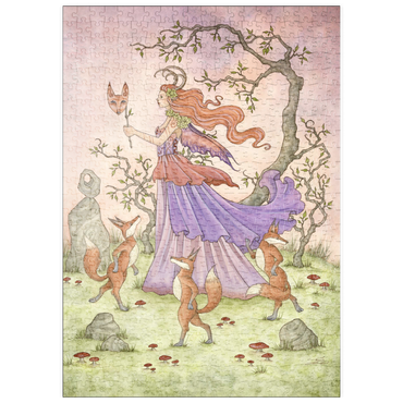 Darstellung des Puzzle Motivs puzzleplate Fox Dance fairy - Amy Brown 500 Puzzle