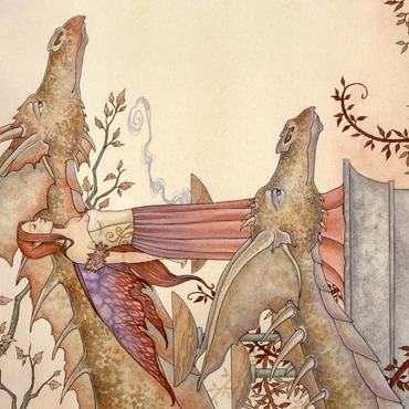 Darstellung des Puzzle Motivs The Company Of Dragons Fairy – Amy Brown 1000 Puzzle 3D Modell