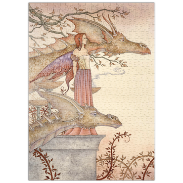Darstellung des Puzzle Motivs puzzleplate The Company Of Dragons Fairy – Amy Brown 500 Puzzle