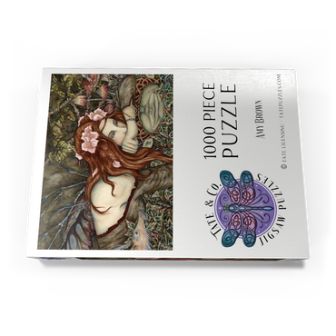 Darstellung des Puzzle Motivs Fairy And Goblin fantasy – Amy Brown 1000 Puzzle Schachtel Ansicht3