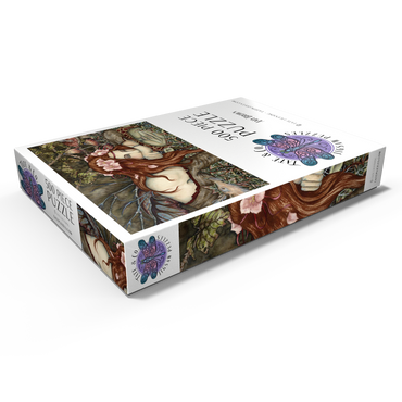 Darstellung des Puzzle Motivs Fairy And Goblin fantasy – Amy Brown 500 Puzzle Schachtel Ansicht1