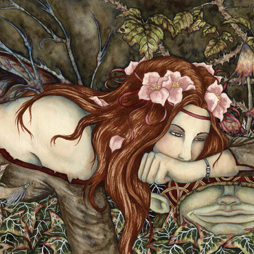 Darstellung des Puzzle Motivs Fairy And Goblin fantasy – Amy Brown 500 Puzzle 3D Modell