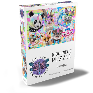 Darstellung des Puzzle Motivs Rainbow Cuties Baby Animals - Sheena Pike 1000 Puzzle Schachtel Ansicht2