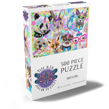 Darstellung des Puzzle Motivs Rainbow Cuties Baby Animals - Sheena Pike 500 Puzzle Schachtel Ansicht2