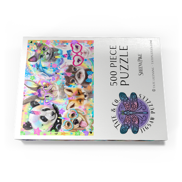 Darstellung des Puzzle Motivs Rainbow Cuties Baby Animals - Sheena Pike 500 Puzzle Schachtel Ansicht3